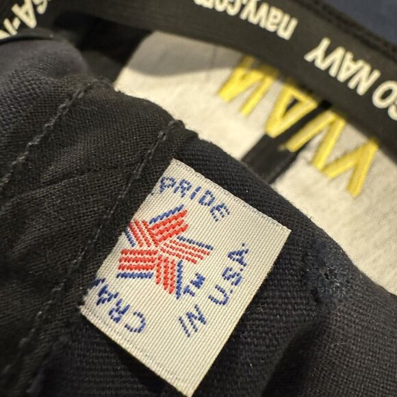 Go Navy Recruiting Cap Hat Blue Stretch Fit Embroidery Military Made In USA - Picture 7 of 7